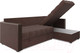 Миниатюра изображения товара Диван угловой Mebel-Ars Техас (велюр молочный шоколад НВ-178 13)