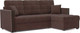 Миниатюра изображения товара Диван угловой Mebel-Ars Техас (велюр молочный шоколад НВ-178 13)