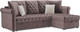Миниатюра изображения товара Диван угловой Mebel-Ars Берлин (бархат серо-шоколадный/star velvet 60 cofee)