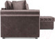 Миниатюра изображения товара Диван угловой Mebel-Ars Берлин (бархат серо-шоколадный/star velvet 60 cofee)