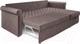 Миниатюра изображения товара Диван угловой Mebel-Ars Берлин (бархат серо-шоколадный/star velvet 60 cofee)