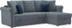 Миниатюра изображения товара Диван угловой Mebel-Ars Берлин HB-178 26 (велюр серо-синий)