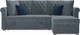 Миниатюра изображения товара Диван угловой Mebel-Ars Берлин HB-178 26 (велюр серо-синий)