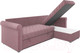 Миниатюра изображения товара Диван угловой Mebel-Ars Берлин НВ-178 18 (велюр пудра)