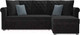 Миниатюра изображения товара Диван угловой Mebel-Ars Берлин НВ-178 17 (велюр черный)