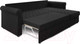 Миниатюра изображения товара Диван угловой Mebel-Ars Берлин НВ-178 17 (велюр черный)