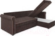 Миниатюра изображения товара Диван угловой Mebel-Ars Берлин (кордрой коричневый)