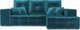 Миниатюра изображения товара Диван угловой Mebel-Ars Монреаль правый (бархат сине-зеленый/Star Velvet 43 Black Green)