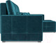 Миниатюра изображения товара Диван угловой Mebel-Ars Монреаль правый (бархат сине-зеленый/Star Velvet 43 Black Green)