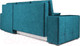 Миниатюра изображения товара Диван угловой Mebel-Ars Монреаль правый (бархат сине-зеленый/Star Velvet 43 Black Green)