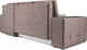 Миниатюра изображения товара Диван угловой Mebel-Ars Монреаль правый (бархат серо-шоколадный/Star Velvet 60 Cofee)