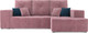 Миниатюра изображения товара Диван угловой Mebel-Ars Монреаль правый (велюр пудра НВ-178/18)