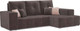 Миниатюра изображения товара Диван угловой Mebel-Ars Монреаль правый (кордрой коричневый)