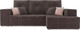Миниатюра изображения товара Диван угловой Mebel-Ars Монреаль правый (кордрой коричневый)