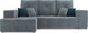 Миниатюра изображения товара Диван угловой Mebel-Ars Монреаль левый (велюр серо-синий НВ-178/26)