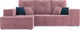 Миниатюра изображения товара Диван угловой Mebel-Ars Монреаль левый (велюр пудра НВ-178/18)