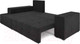 Миниатюра изображения товара Диван угловой Mebel-Ars Монреаль левый (велюр черный НВ-178/17)