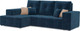 Миниатюра изображения товара Диван угловой Mebel-Ars Монреаль левый (темно-синий Luna 034)