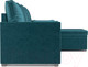 Миниатюра изображения товара Диван угловой Mebel-Ars Париж (бархат сине-зеленый/Star Velvet 43 Black Green)