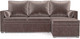 Миниатюра изображения товара Диван угловой Mebel-Ars Париж (бархат серо-шоколадный/Star Velvet 60 Cofee)
