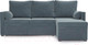 Миниатюра изображения товара Диван угловой Mebel-Ars Париж (велюр серо-синий HB-178 26)