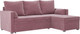 Миниатюра изображения товара Диван угловой Mebel-Ars Париж (велюр пудра НВ-178 18)