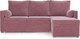 Миниатюра изображения товара Диван угловой Mebel-Ars Париж (велюр пудра НВ-178 18)