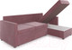 Миниатюра изображения товара Диван угловой Mebel-Ars Париж (велюр пудра НВ-178 18)