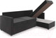 Миниатюра изображения товара Диван угловой Mebel-Ars Париж (велюр черный НВ-178 17)