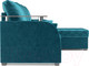 Миниатюра изображения товара Диван угловой Mebel-Ars Токио (бархат сине-зеленый/Star Velvet 43 Black Green)