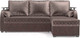 Миниатюра изображения товара Диван угловой Mebel-Ars Токио (бархат серо-шоколадный/Star Velvet 60 Cofee)