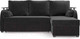 Миниатюра изображения товара Диван угловой Mebel-Ars Токио (велюр черный НВ-178 17)