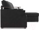 Миниатюра изображения товара Диван угловой Mebel-Ars Токио (велюр черный НВ-178 17)