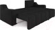 Миниатюра изображения товара Диван угловой Mebel-Ars Берн НВ-178 17 (велюр черный)