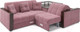Миниатюра изображения товара Диван угловой Mebel-Ars Прага (велюр пудра НВ-178 18)