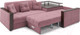 Миниатюра изображения товара Диван угловой Mebel-Ars Прага (велюр пудра НВ-178 18)