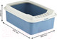 Миниатюра изображения товара Туалет-лоток Rotho Bonnie ECO Top Entry / 4004706161 (голубой)