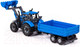 Миниатюра изображения товара Трактор игрушечный Полесье Прогресс с бортовым прицепом и ковшом инерционный / 91819