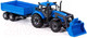 Миниатюра изображения товара Трактор игрушечный Полесье Прогресс с бортовым прицепом и ковшом инерционный / 91819