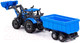 Миниатюра изображения товара Трактор игрушечный Полесье Прогресс с прицепом и ковшом / 91833 (инерционный, синий)