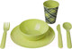 Миниатюра изображения товара Набор пластиковой посуды Idi Land 221135520/04 (25пр, салатовый)
