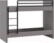 Миниатюра изображения товара Двухъярусная кровать ТриЯ Дарси с мягкой обивкой (велюр светло-серый)