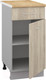 Миниатюра изображения товара Шкаф-стол кухонный Кортекс-мебель Корнелия Лира НШ40р1ш (дуб сонома/дуб бунратти)