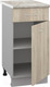 Миниатюра изображения товара Шкаф-стол кухонный Кортекс-мебель Корнелия Лира НШ40р1ш (дуб сонома/марсель)