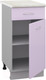 Миниатюра изображения товара Шкаф-стол кухонный Кортекс-мебель Корнелия Лира НШ40р1ш (сирень/королевский опал)