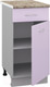 Миниатюра изображения товара Шкаф-стол кухонный Кортекс-мебель Корнелия Лира НШ40р1ш (сирень/мадрид)