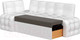 Миниатюра изображения товара Уголок кухонный мягкий Лига Диванов Люксор 39 левый / 58933 (экокожа, белый)