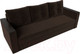 Миниатюра изображения товара Диван Лига Диванов Атланта без стола (микровельвет коричневый)