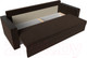 Миниатюра изображения товара Диван Лига Диванов Атланта без стола (микровельвет коричневый)