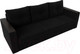 Миниатюра изображения товара Диван Лига Диванов Атланта без стола (микровельвет черный)